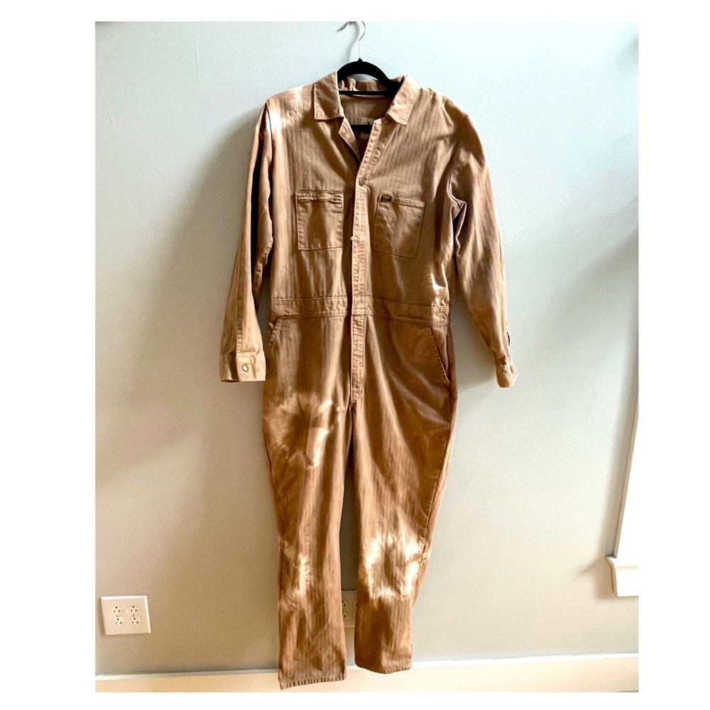 Lee Union-Alls Long-Sleeved Zip Jumpsuit, XL.